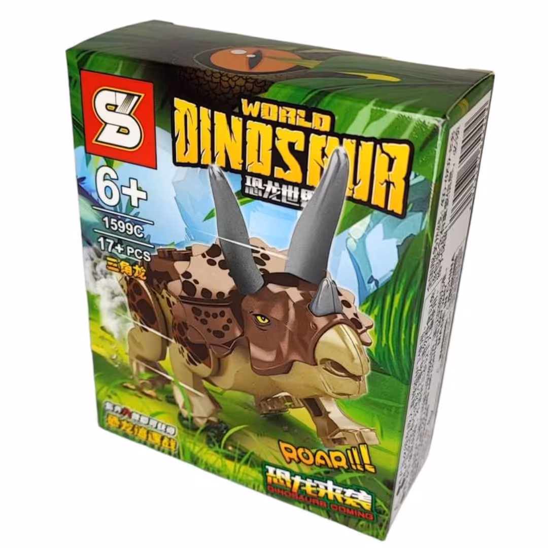لگو ساختنی برند اس وای  طرح دایناسور جنگی پارک ژوراسیک مناسب هدیه  17 تکه
