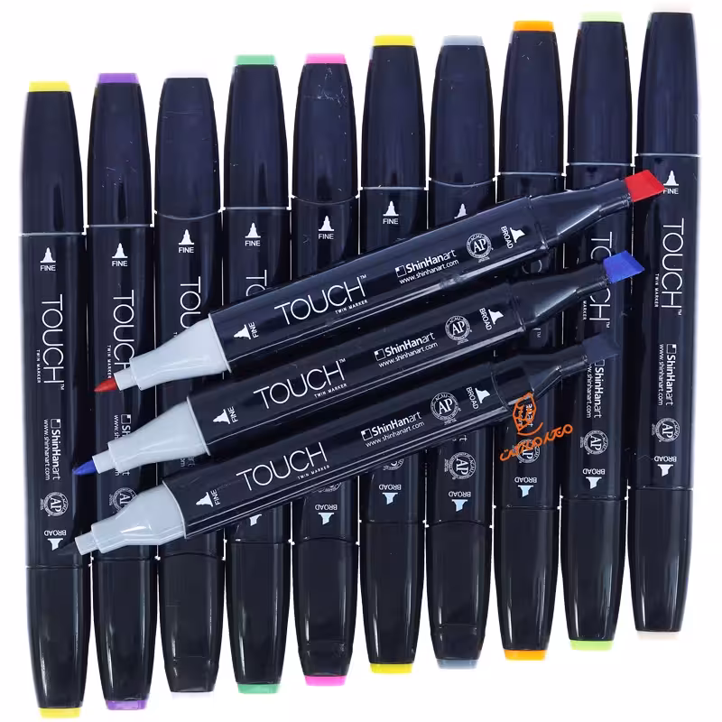 ماژیک تاچ 2 سر راندو کلاسیک بدنه مشکی