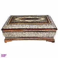 جعبه دستمال کاغذی خاتم کاری کد 256