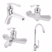 شیرآلات کویران آذر-ست برلین 4عددی-کروم