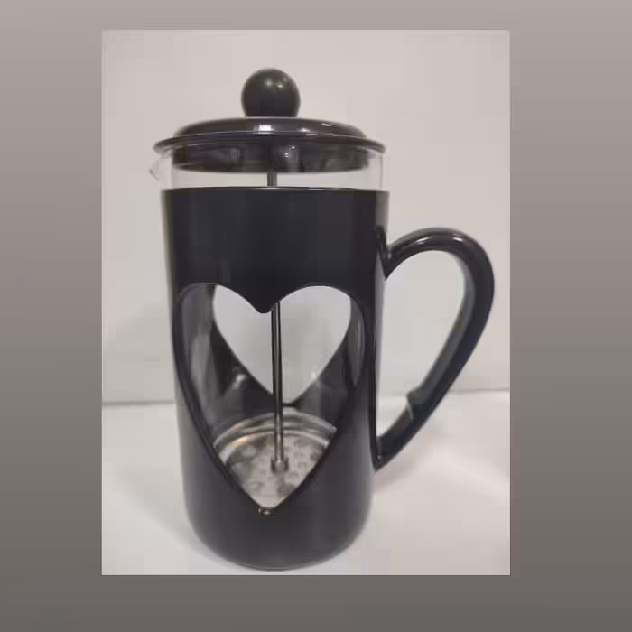 فرنج پرس دمنوش 600 میل خارجی شیشه پیرکس شعله مستقیم  بسیار با کیفیت