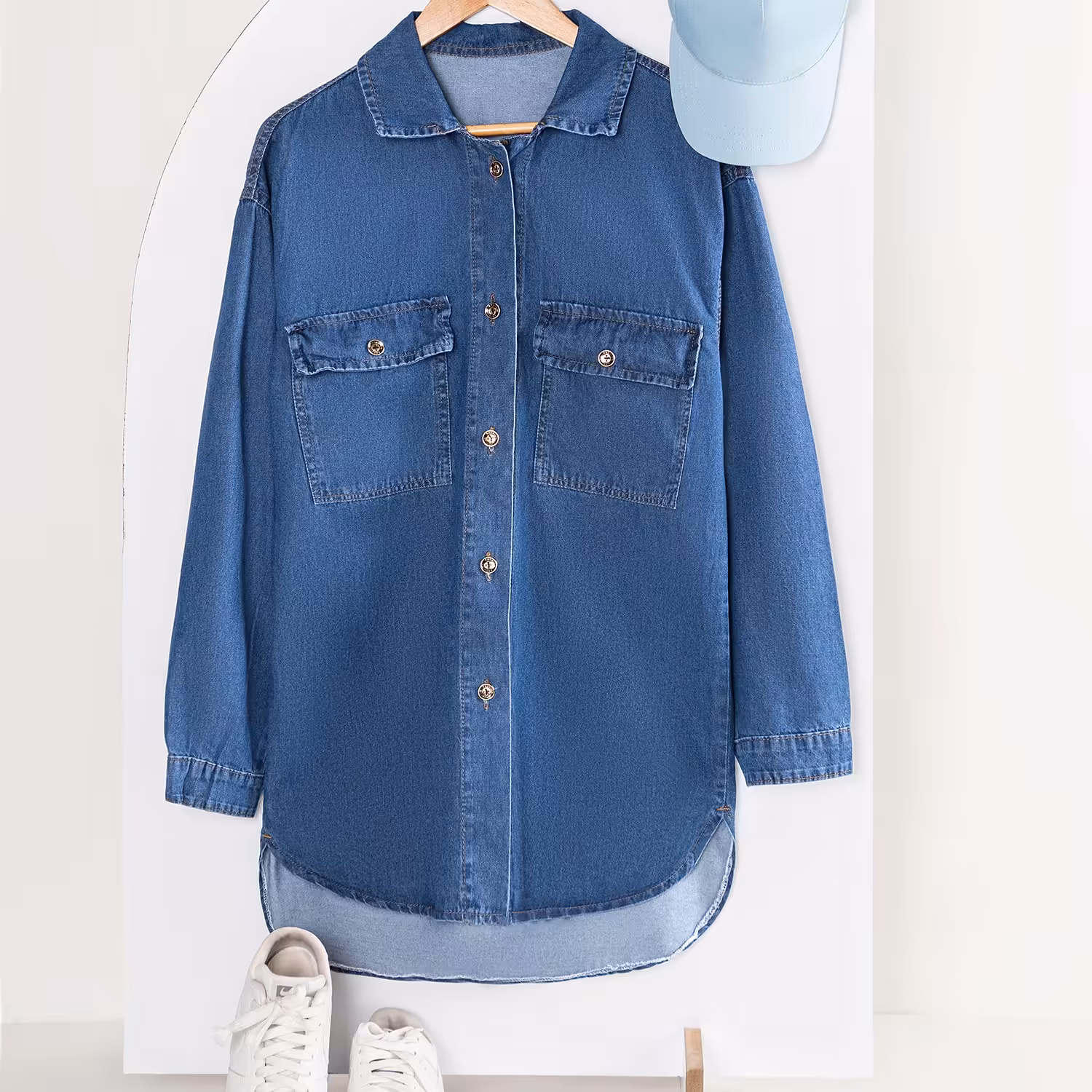 مانتو شومیزی جین