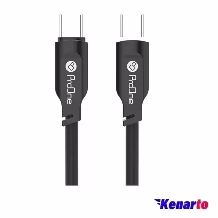 کابل تبدیل Type-C PD به Type-C پرووان مدل PCC141 طول 1 متر