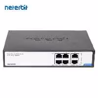سوئیچ 6 پورت گیگابیت POE 65W نتربیت Neterbit مدل NGS-F1006P-C