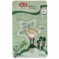 مداد رنگی 12 رنگ سی بی اس مدل JM-485-12
