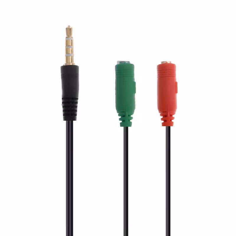 تبدیل AUX هدست 2 تایی PC به هدست تکی لپ تاپ