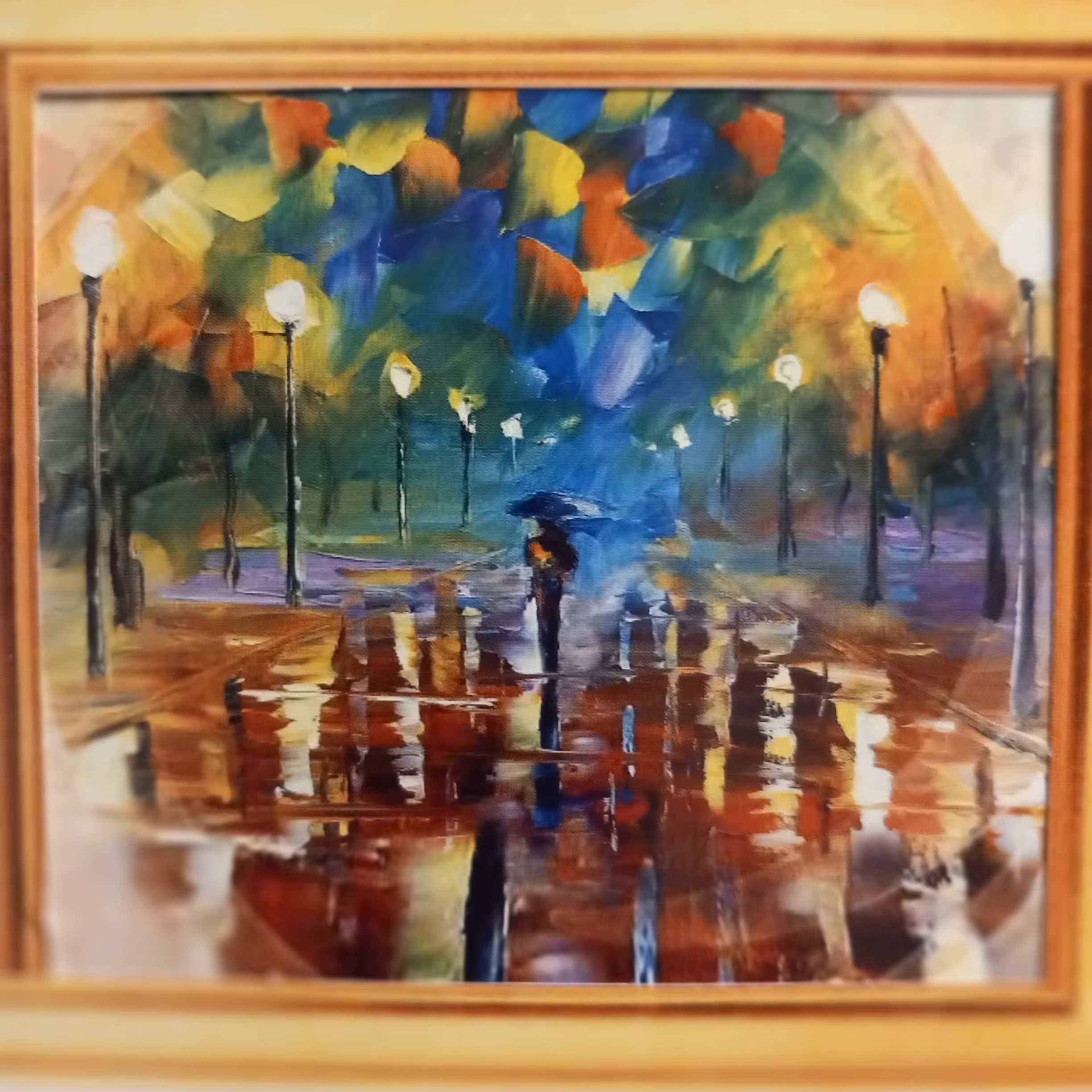 تابلو نقاشی روی بوم بسیار نفیس و آنتیک برازنده محیط خانه و محل کارپر جاذبه و چشمگیر