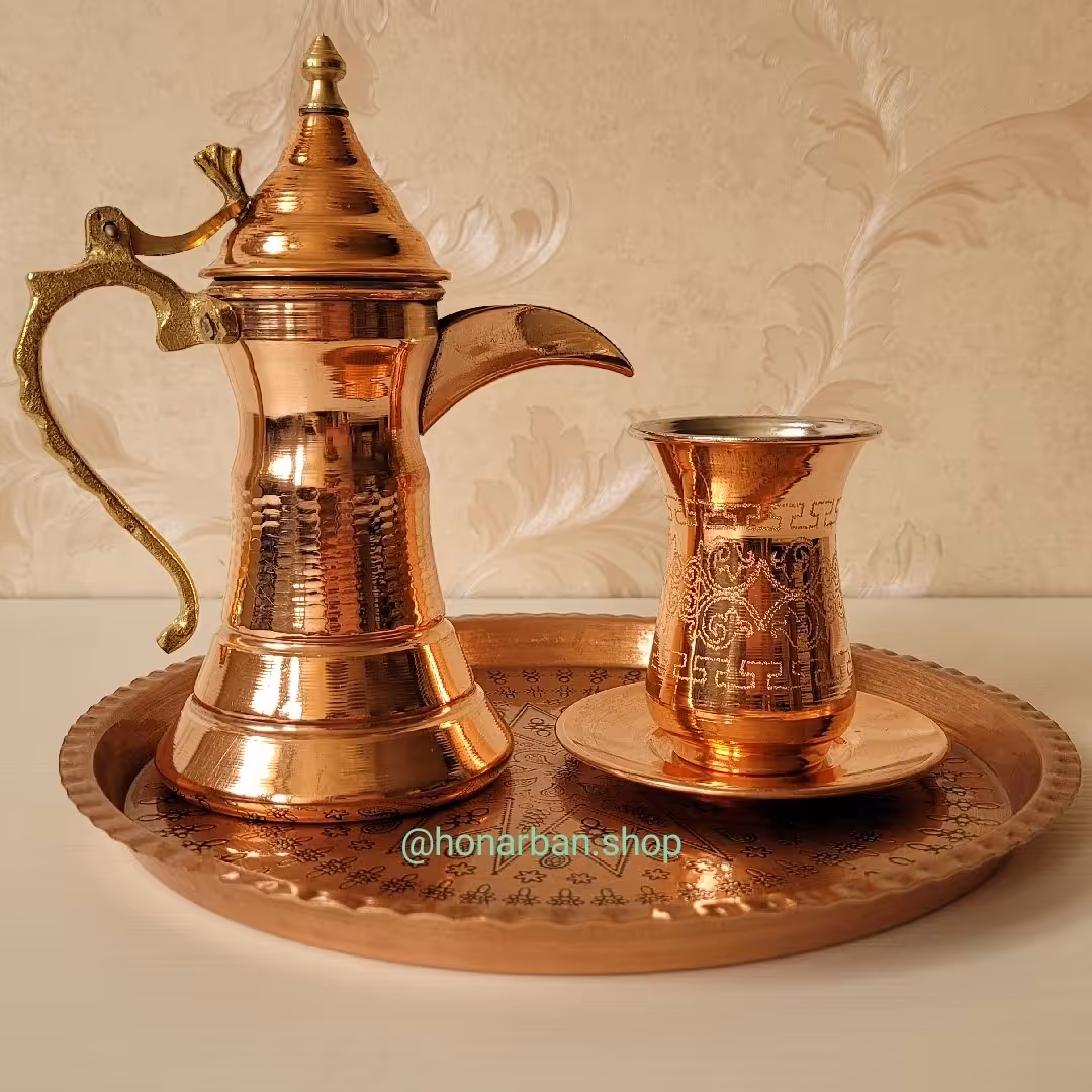 سرویس قهوه خوری مسی تک نفره