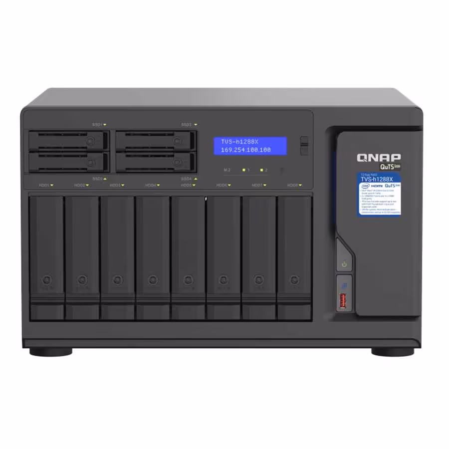 قیمت و خرید ذخيره ساز تحت شبکه کيونپ مدل TVS-h1288X-W1250-16G | یاس ارتباط