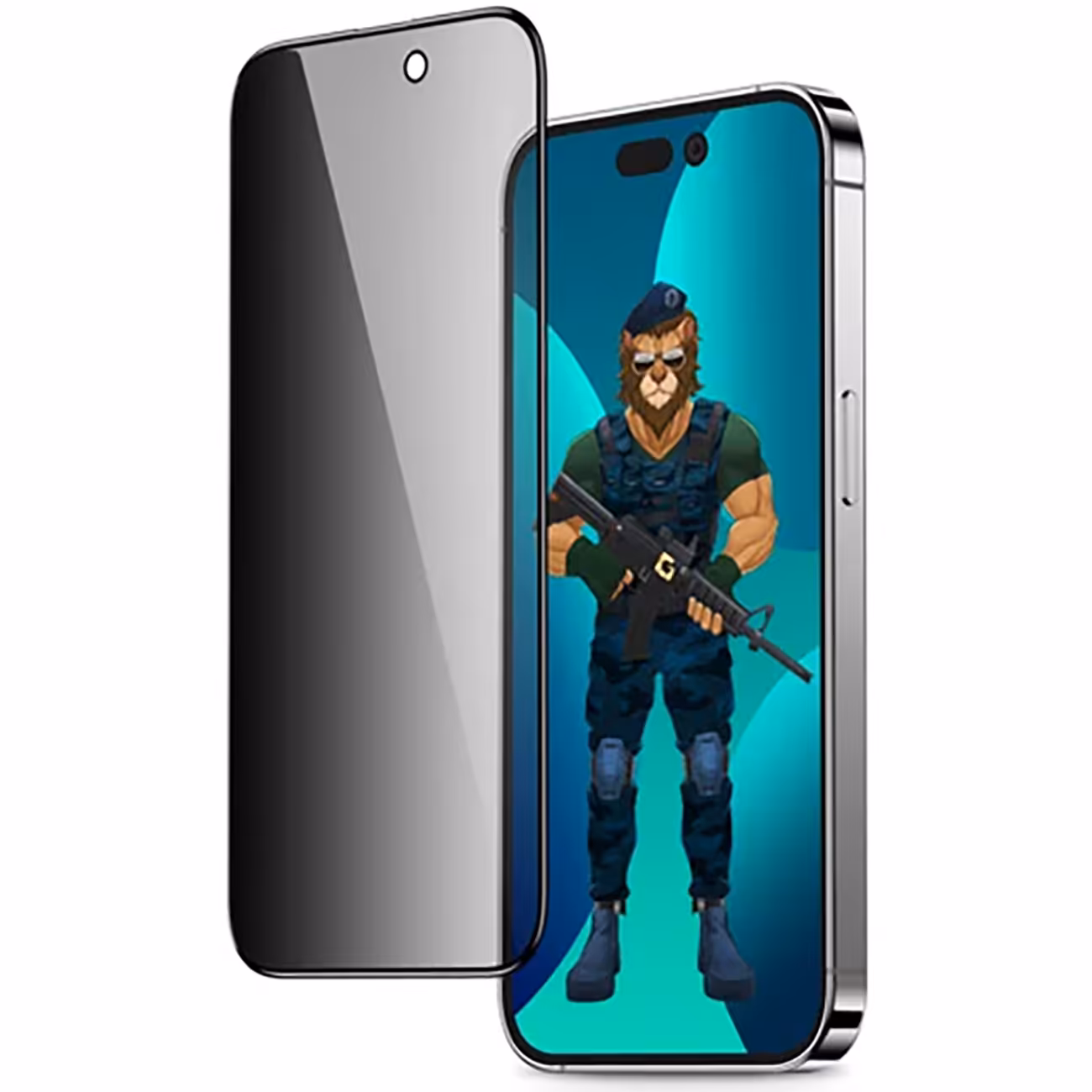 گلس حریم شخصی آیفون 14 پلاس گرین GN3DPPY14M