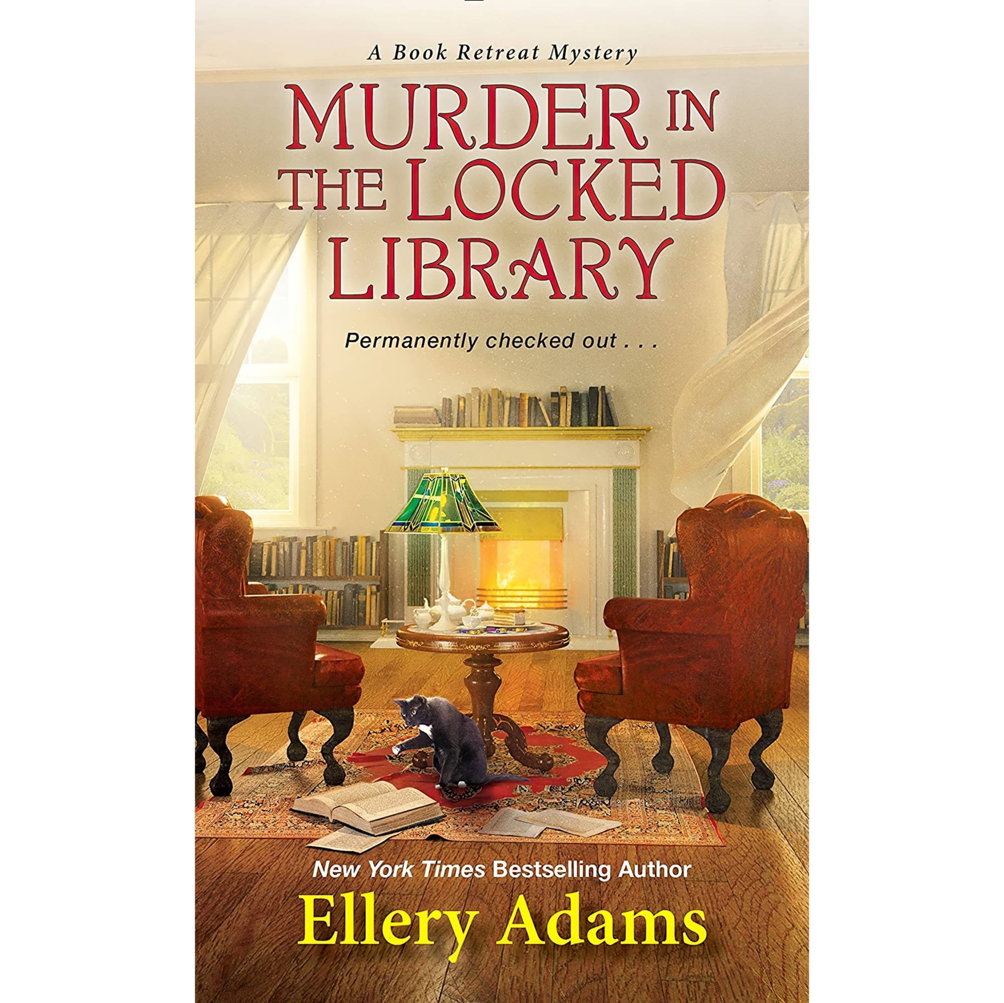 کتاب زبان اصلی Murder in the Locked Library A Book Retreat Mystery