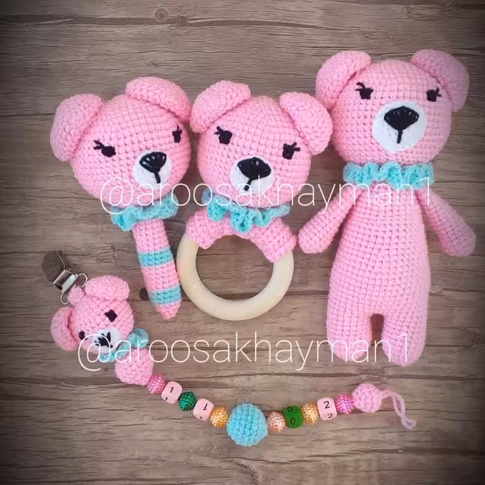 ست جغجغه با رنگ بندی به سلیقه شما عزیزان