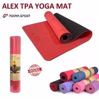 مت یوگا خارجی TPA دو رو 6 میل ALEX اصل (قرمز- مشکی)