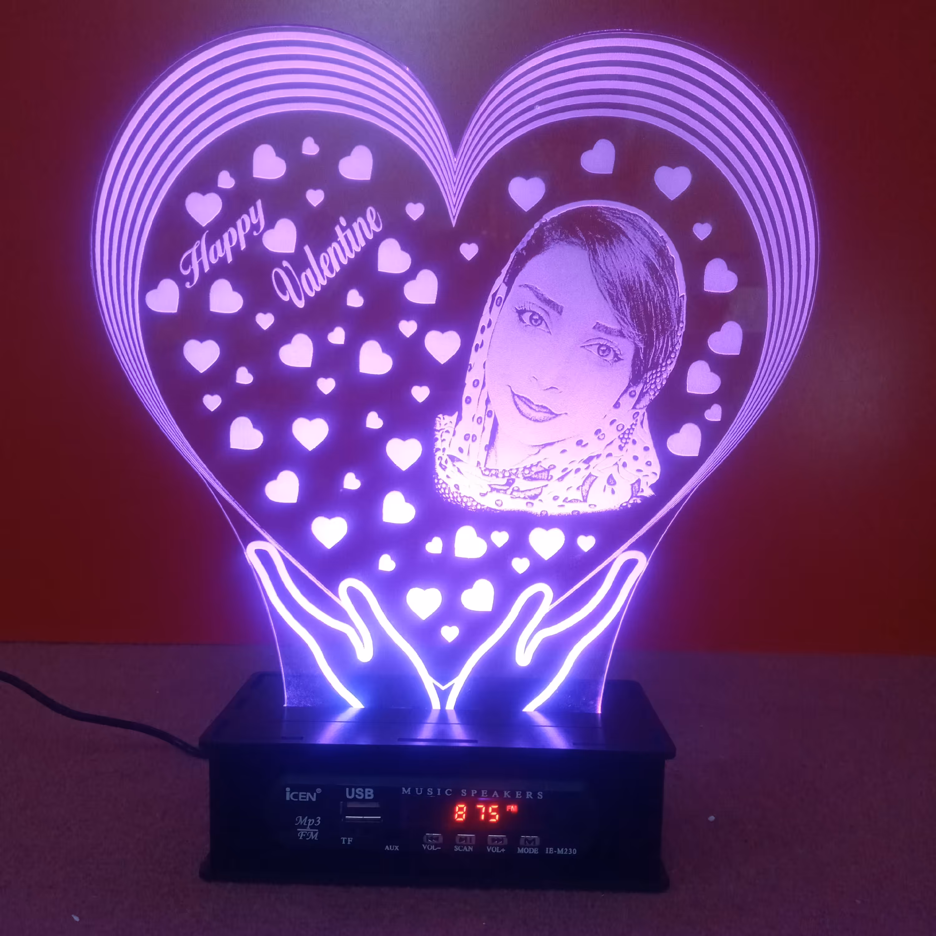 چراغ خواب فول آپشن طرح چهره