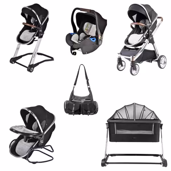 ست کالسکه و کریر   کالکشن تخت چلینو chelino مدل لونار