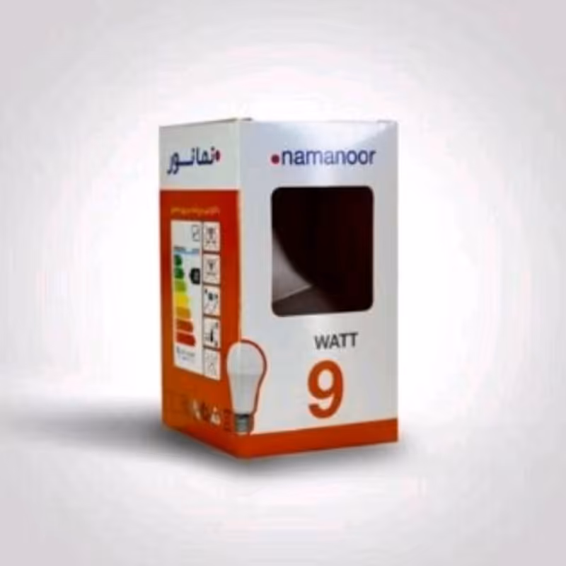 لامپ ال ای دی 9 وات نما نور گارانتی دارمناسب برای لوستر  سالن  حمام و غیره