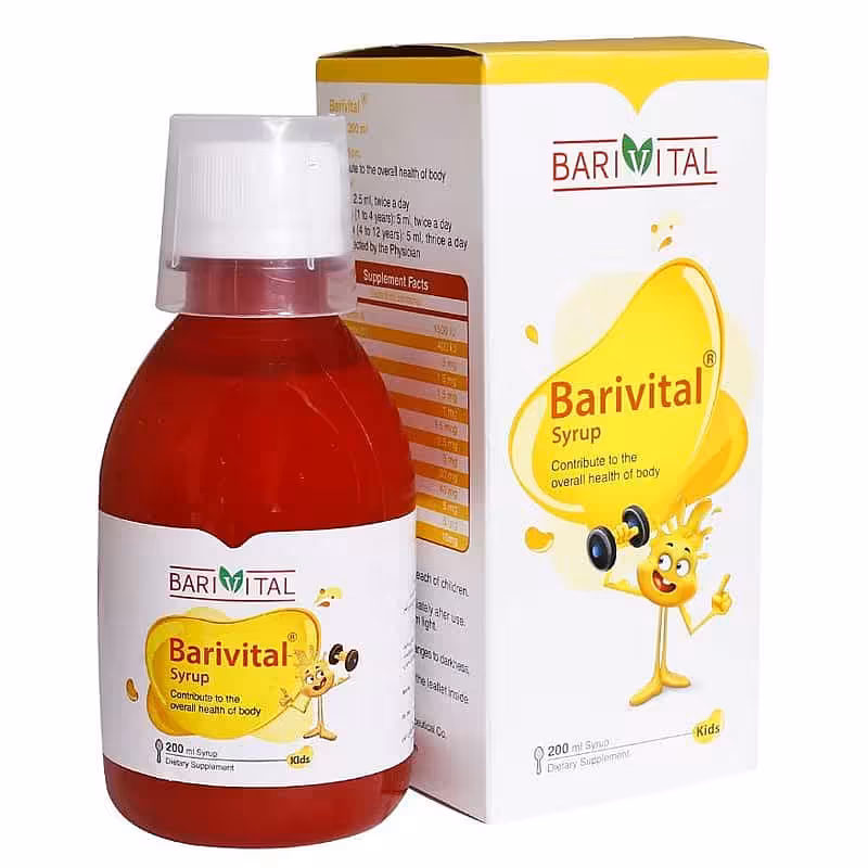 قیمت خرید اینترنتی شربت باریویتال کودکان باریویتال 200 میلی لیتر داروخانه آنلاین فارموکسین