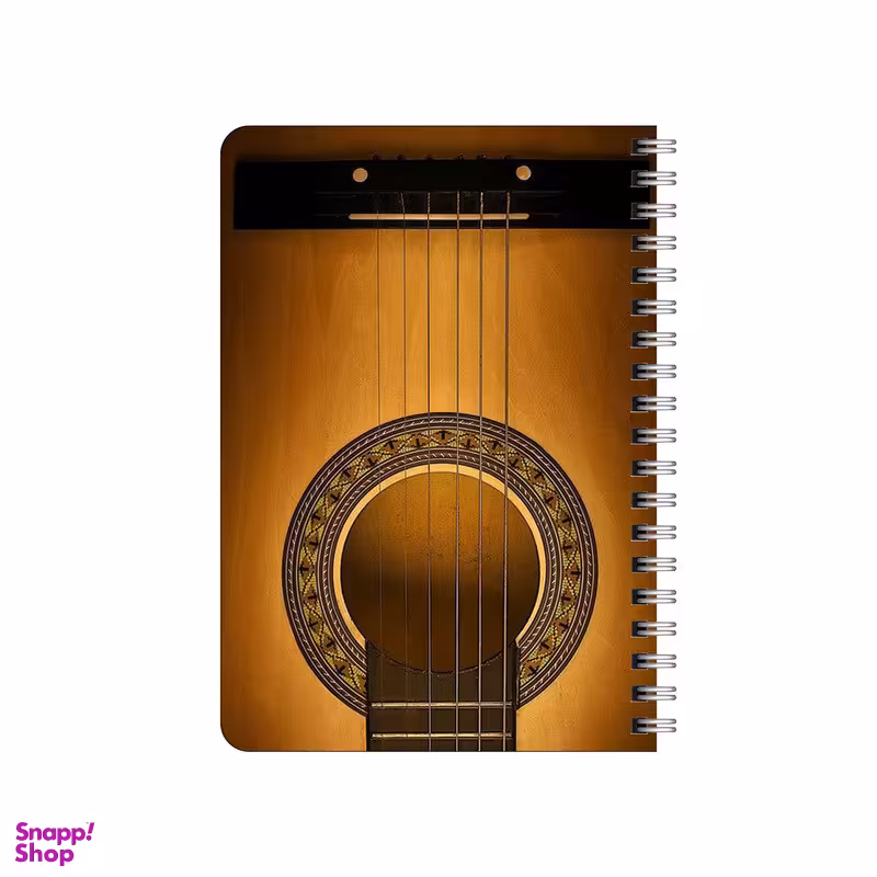 دفترچه یادداشت بامبیلیپ مدل چوبی طرح گیتار و موسیقی کد 6413163
