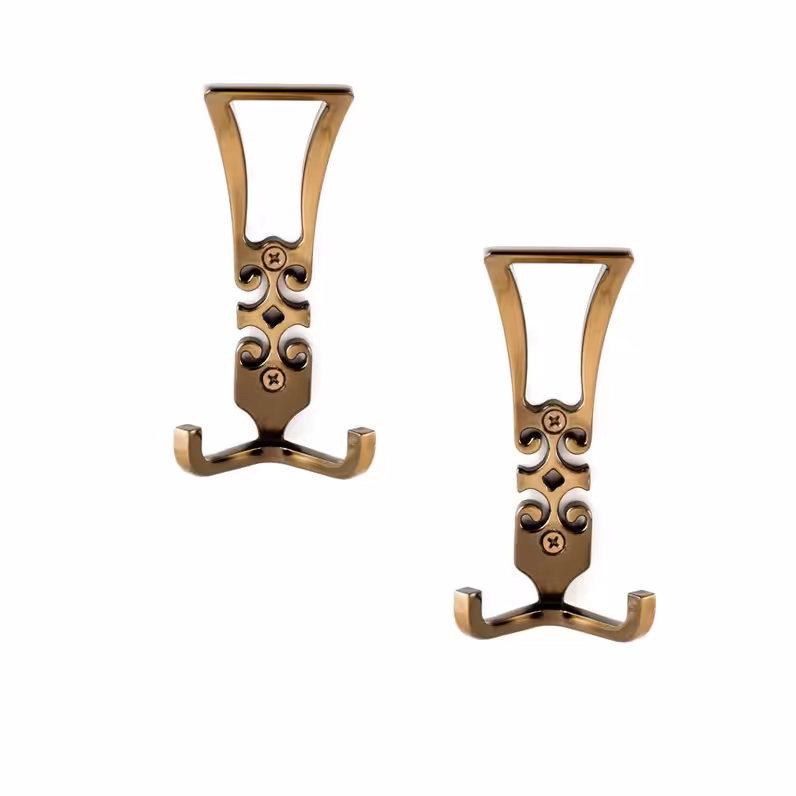 قلاب آویز لباس کد B604 بسته 2 عددی رنگ زیتونی