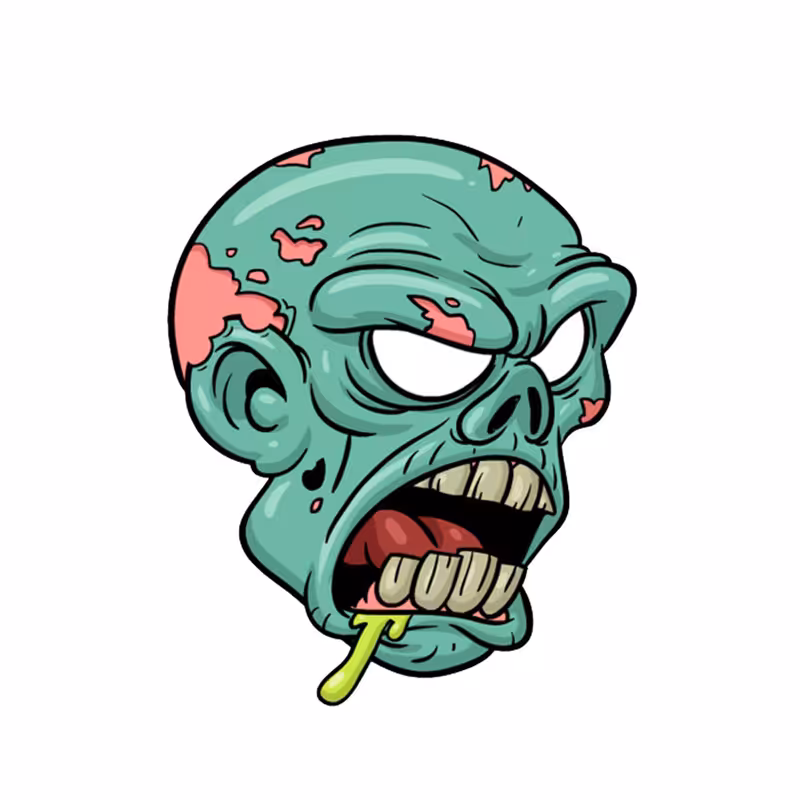 استیکر تزئینی موبایل طرح اسکلت کد 430