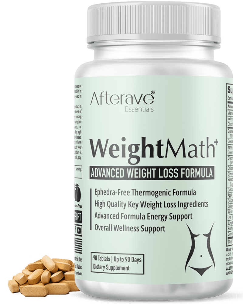 قرص لاغری ویت میث پلاس افترایو 90عددی WeightMath Afterave