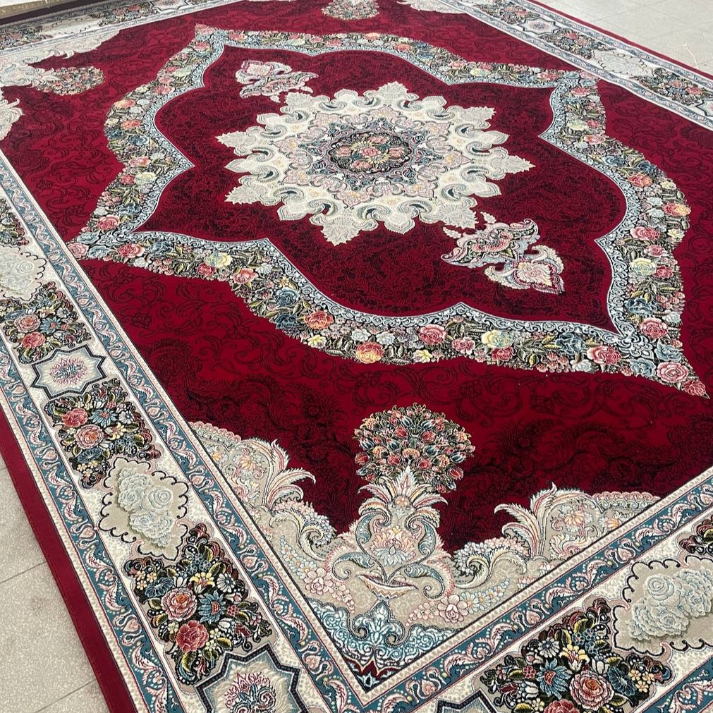فرش 700 شانه تراکم 2550 نمره نخ 21 طرح کارینا روناسی 10 سال ضمانت در همه ابعاد