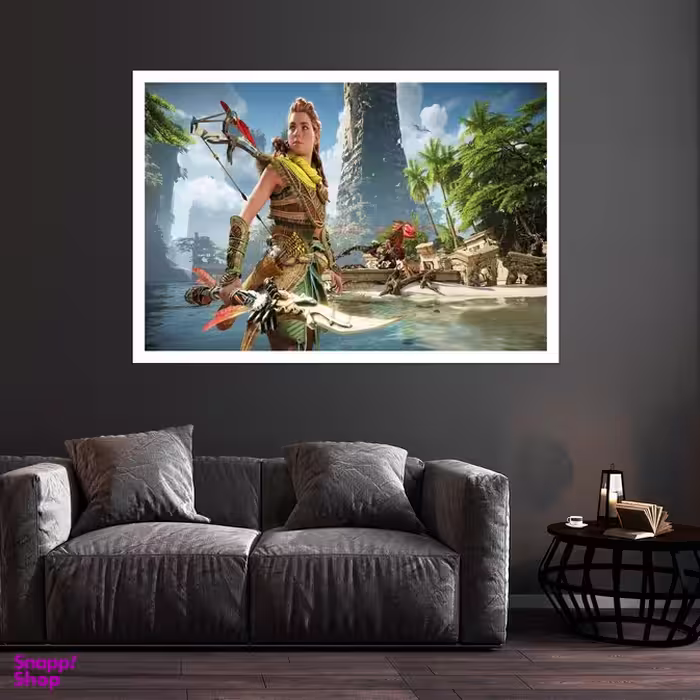 تابلو بکلیت طرح  انیمیشن Horizon Forbidden West مدل قاب شاسی W-s8806