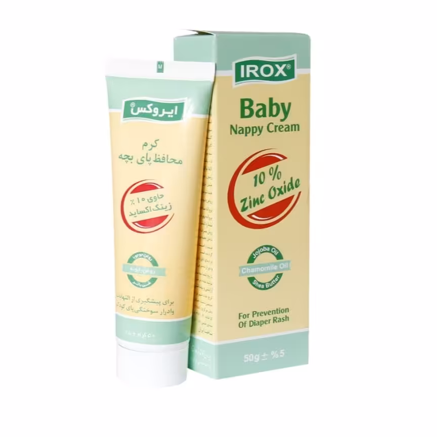 کرم محافظ پای بچه حاوی 10 درصد زینک و روغن جوجوبا روغن بابونه