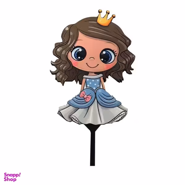 تاپر تزیین کیک بهگز مدل دختر تاج دار