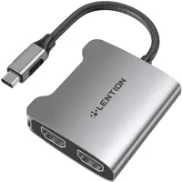 مبدل2پورت LENTION USB-C مدل CF53