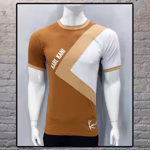 تیشرت پنبه یک رو تکه دوزی شده