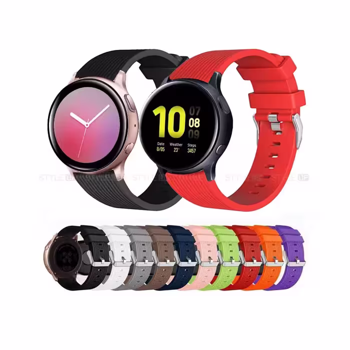 بند ساعت سامسونگ Galaxy Watch Active 2 سیلیکونی طرح گلکسی