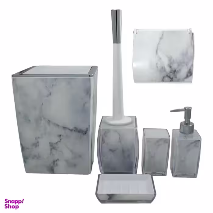 ست سرویس بهداشتی 6 پارچه لیمون مدل clasic marbel