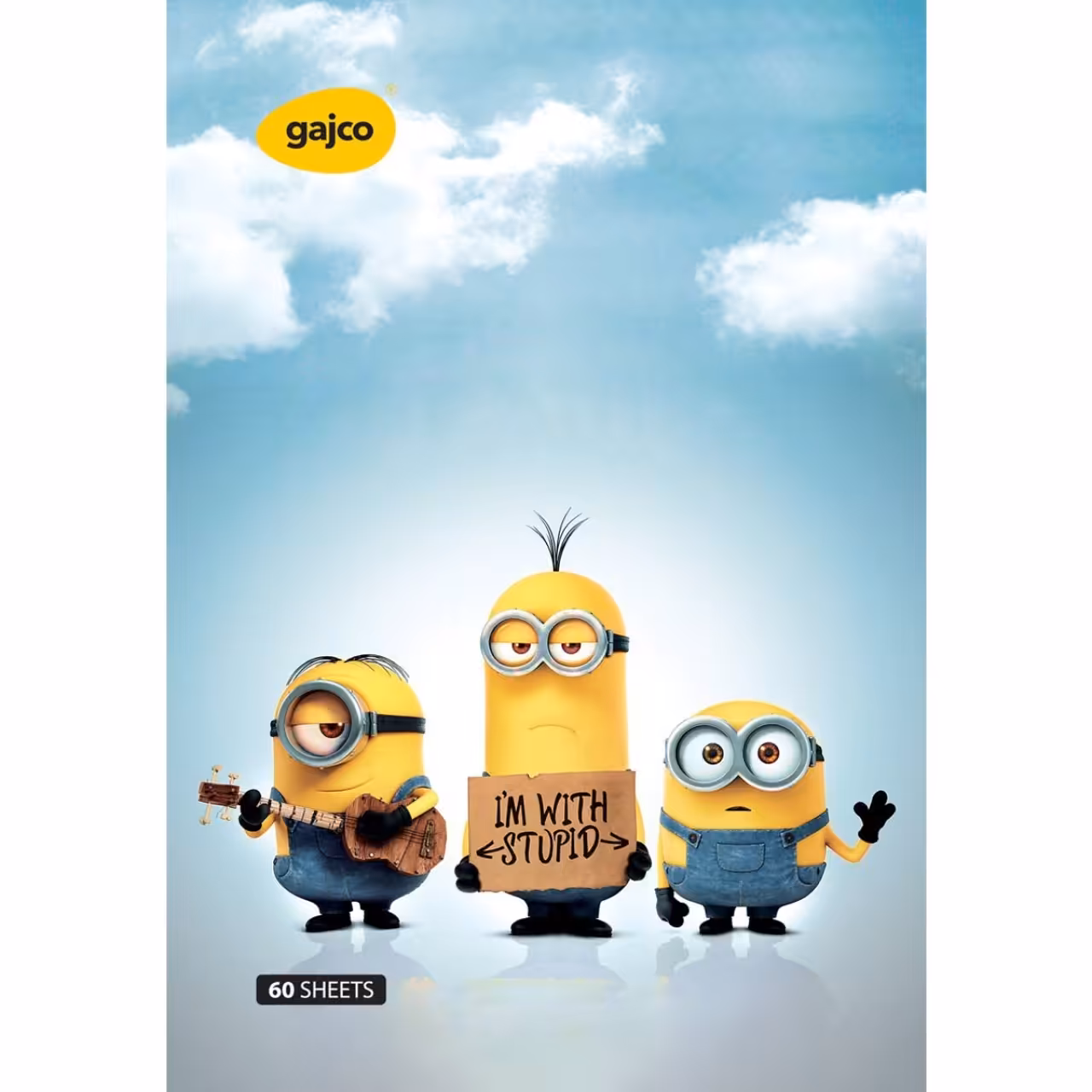 دفتر 60 برگ گاجکو طرح مینیون ها با رایحه شکلات