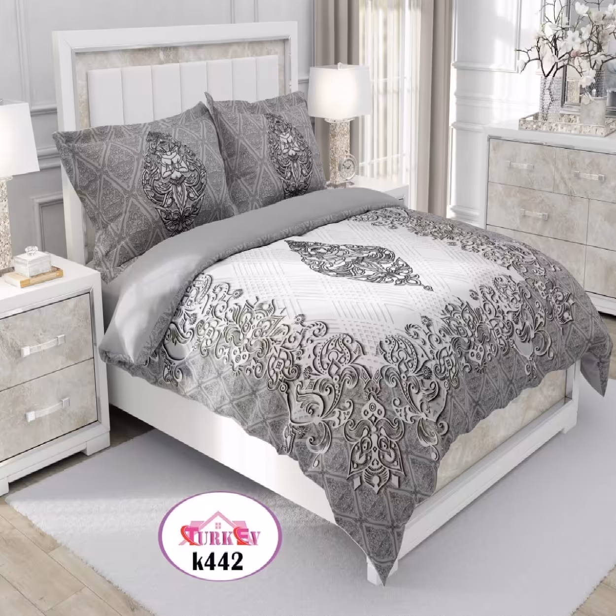سرویس روتختی ترک إو turkev کد K-442 دونفره 6 تکه