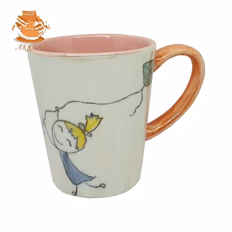 ماگ نقاشی طرح دخترک بادبادکی