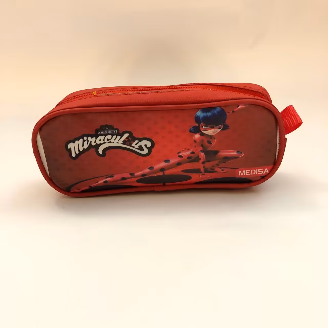 جامدادی قرمز برزنتی طرح دخترکفشدوزکی لیدی باگ 