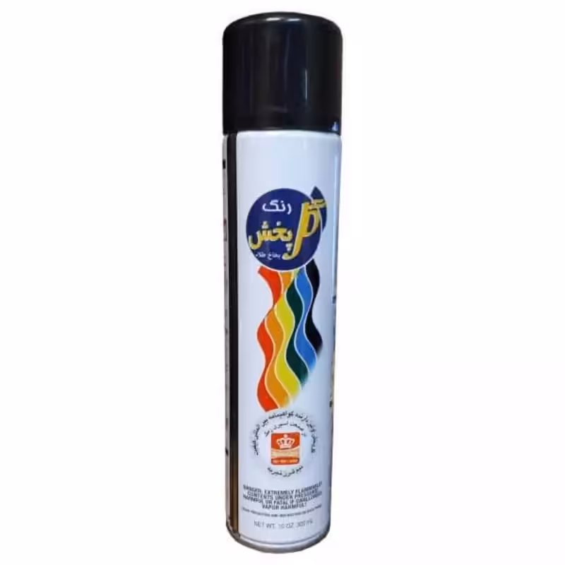 اسپری رنگ مشکی براق گل پخش کد 300 حجم 300 میلی لیتر