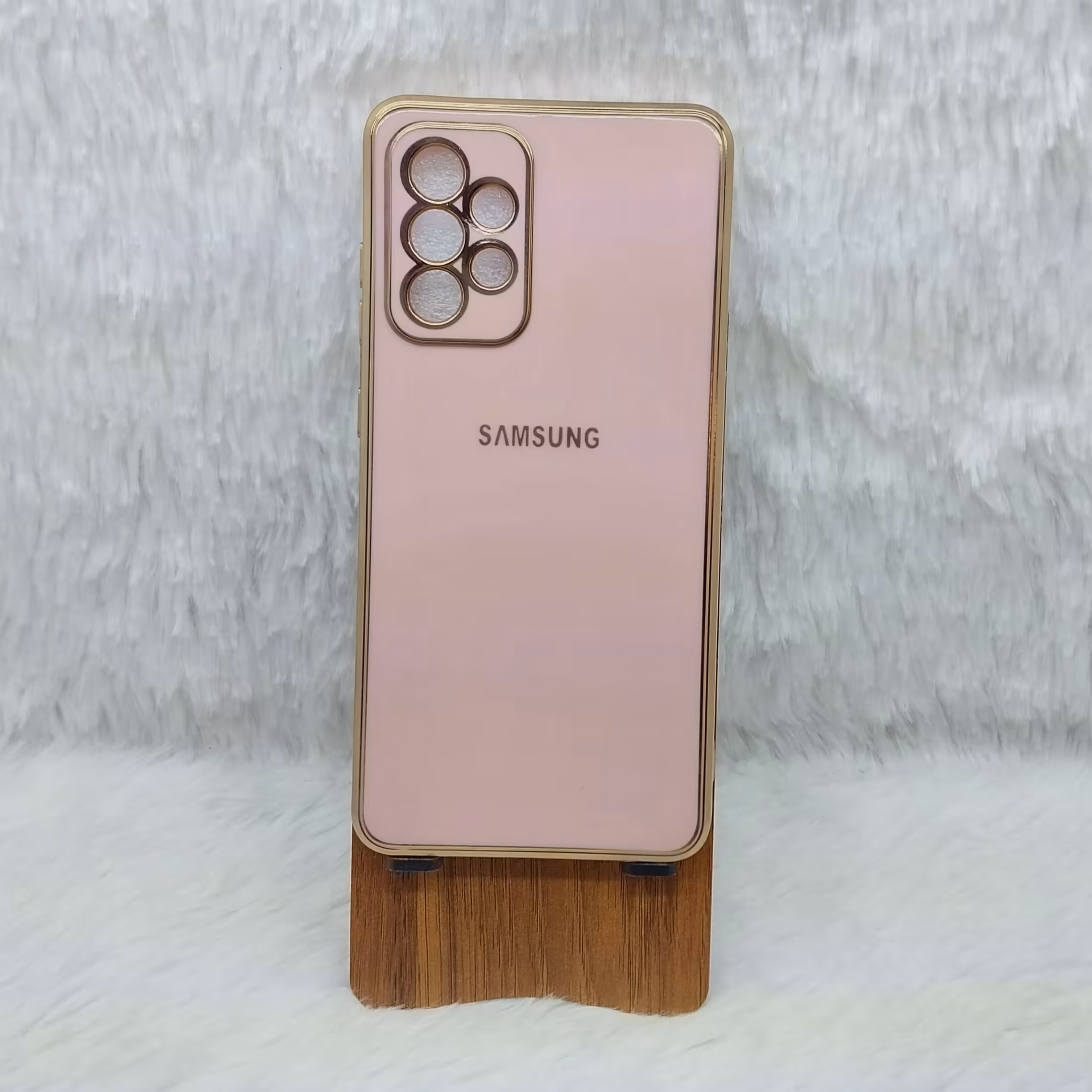 گارد (قاب) گوشی A52 مدل مای کیس رنگ صورتی مناسب گوشی  Samsung  A52-A52s