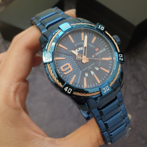 ساعت مچی مردانه ناویفورس رنگ آبی naviforce