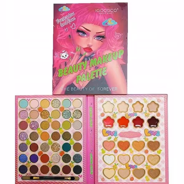 پالت سایه چشم و آرایش صورت 62 رنگ آی گود کو IGOODCO کد IG2992