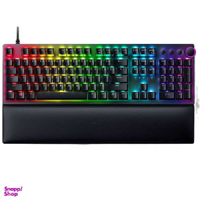کیبورد مخصوص بازی ریزر (Razer) مدل (linear optical) Huntsman V2 Red Switch