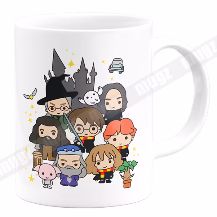 ماگ سرامیکی سفید طرح هری پاتر کد 13 (Harry Potter)