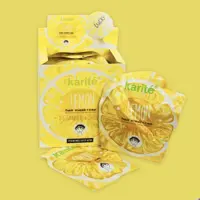 ماسک مو کلاه دار لیمو و توت فرنگی کاریته ترمیم کننده موهای شکننده و سوخته، تغذیه کننده و درخشان کننده مو 