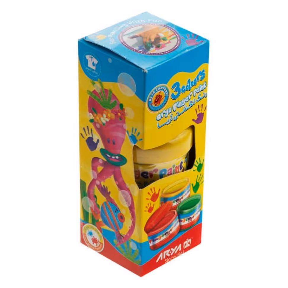 رنگ انگشتی 3 رنگ آریا