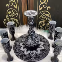 ست تنگ و جام سنگی طرح اسلیمی