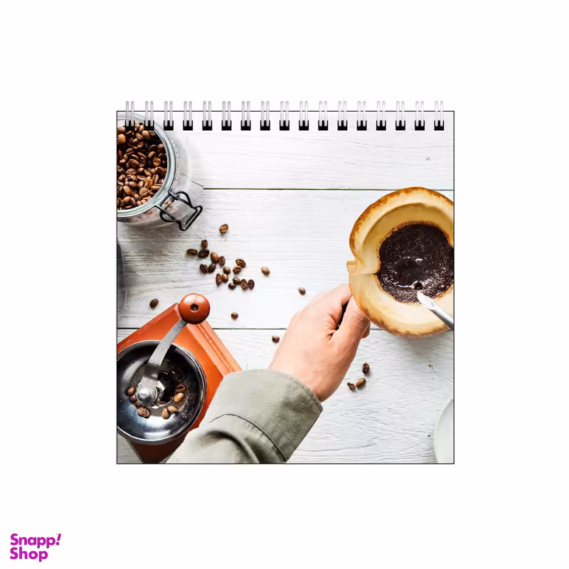 دفتر طراحی ۶۰ برگ طرح قهوه کد 0129467