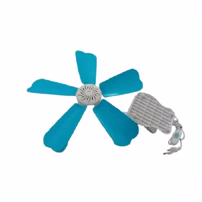 پنکه ملخی پایه کلیپسی 5 پره آبی بیمر- هزینه ارسال با مشتری - فروشگاه بدوبدو