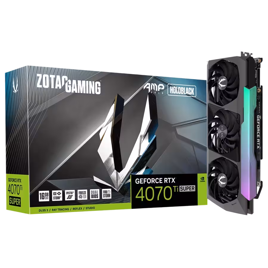 کارت گرافیک زوتک RTX 4070 Ti Super AMP HOLO 16GB | فروشگاه گیمینگ تکاف
