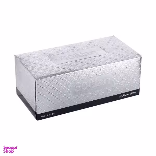 دستمال کاغذی 150 برگ سافتلن مدل silver